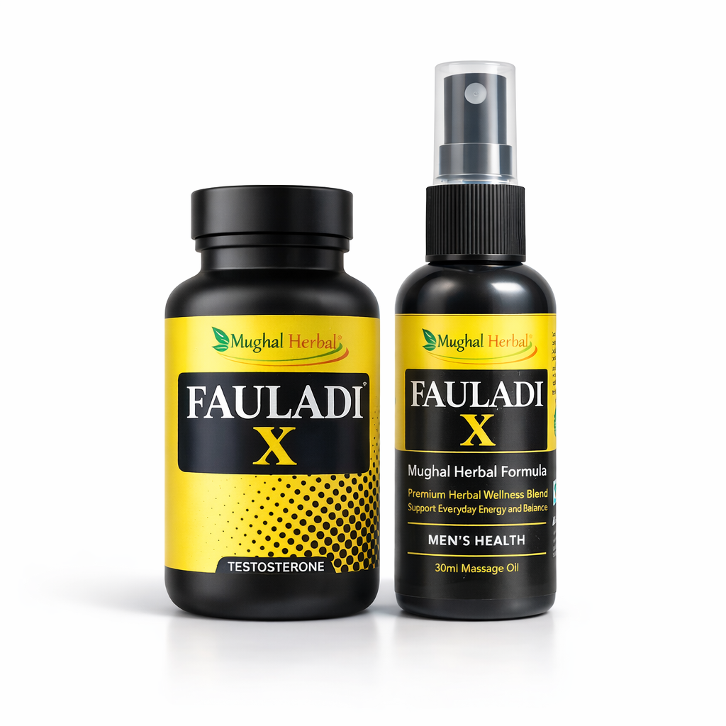 Fauladi X Capsule & Ayurvedic Massage Oil for Men